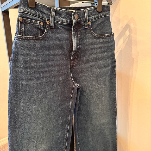 Madewell The Perfect Vintage Wide-Leg Jean Dark Blue Nighthawk Wash (Size 25) - Picture 7 of 14